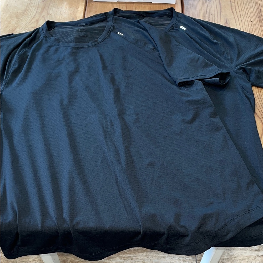 2 Black Lululemon Men's Shirts